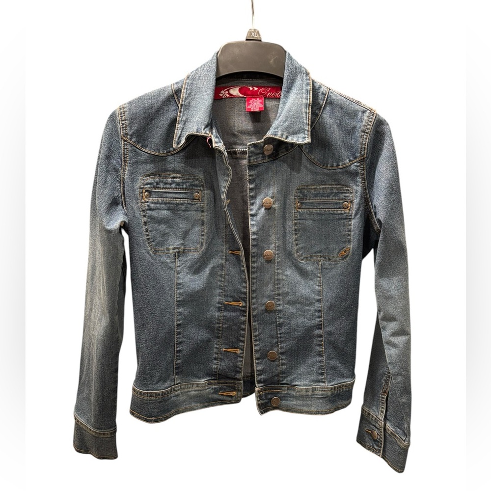 Vintage O’Neill denim jean jacket womens medium stretch